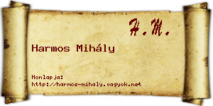 Harmos Mihály névjegykártya